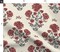 Floral Block Print Autumn Flowers Red Green Beige Americana Custom Printed Fabric by Spoonflower Various Fabrics by the Yard or Fat Quarter